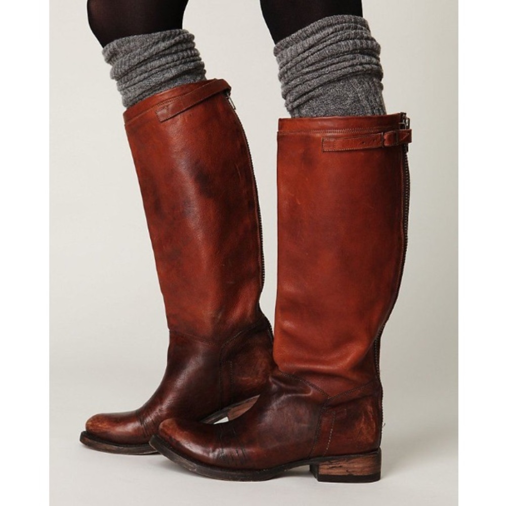 ASH Destroyer Tall Boots Distressed Leather Sz 9